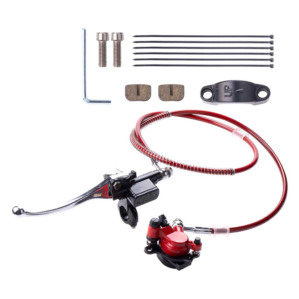 Zadní hydraulický kotoučový brzdový systém třmen s brzdovými destičkami brzdové sestavy hlavní válec pro 2taktní 47CC 49CC