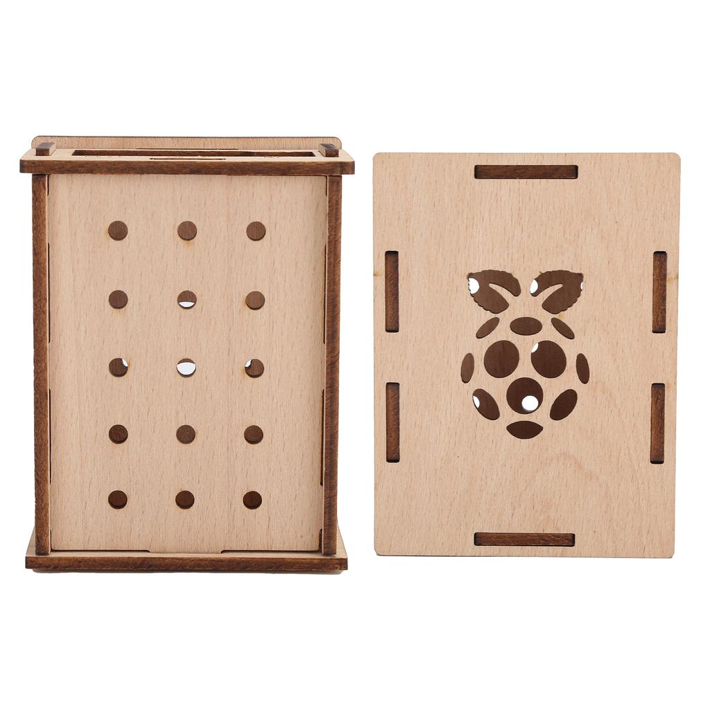 Wooden Case High End Imported Unassembled Outer Box That Can Add Heat Sink for RasPi 4 Model B Protection