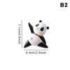 Adorable Light Switch Decoration Resin Girl Panda Figurine Self-Adhesive Detachable Wall Sticker Switch Ornament Home Decor