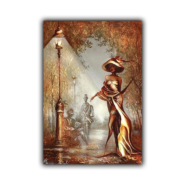 Mode retro kunst abstrakte figur leinwand malerei büro wand kunst romantische paar poster wohnzimmer hause dekoration wandbild Kein Rahmen
