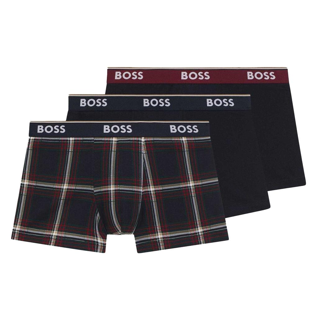 BOSS Mens Bodywear Logo Boxer Shorts (Pack of 3)