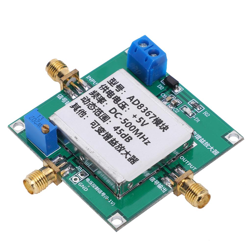Variable Gain  Amplifie Module 1‑500MHz Radio Frequency Broadband  Module 45dB AD8367