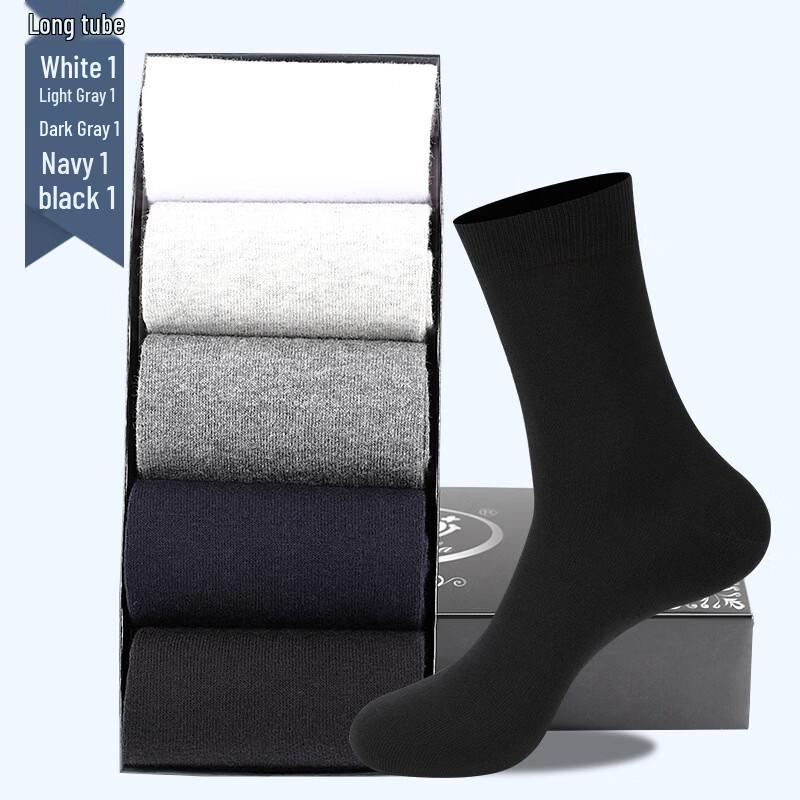 LangSha Men s Business Cotton Crew Socks