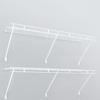 4lots Epoxy Coated Shelf Support Brackets Reinforced Stainless Steel Brackets for Wire Shelving Secure Mounting