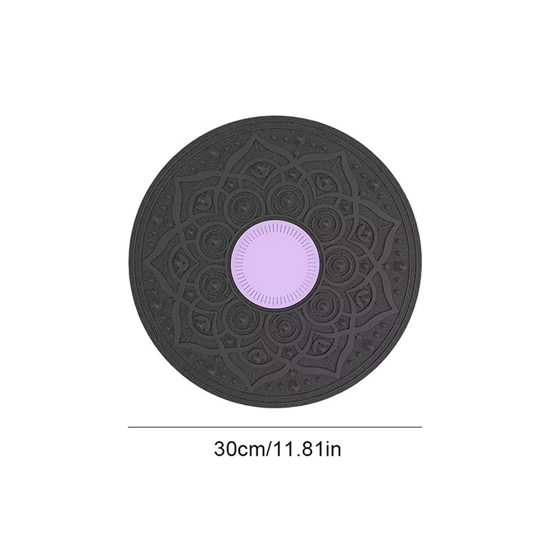 

1 шт. нескользящая балансировочная доска качающаяся балансировочная доска балансировочный тренажер портативная стабилизирующая доска для упражнений на все тело фиолетовый