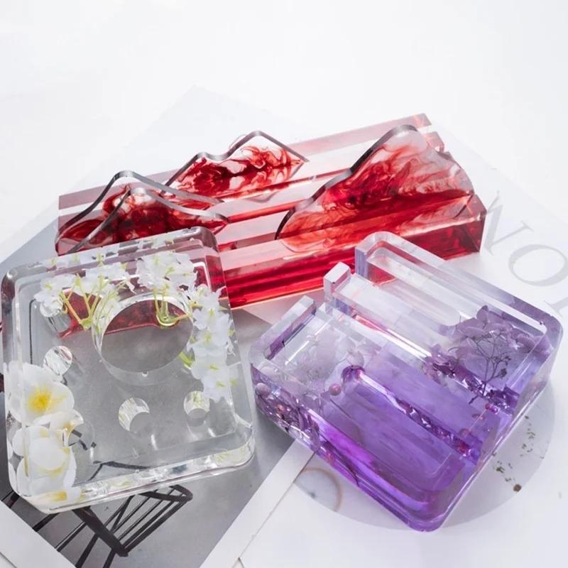 6 Types Silicone Mold of Mobile Phone/Pen Holder s Resin Epoxy DIY Jewelry Making Tools ( Only)