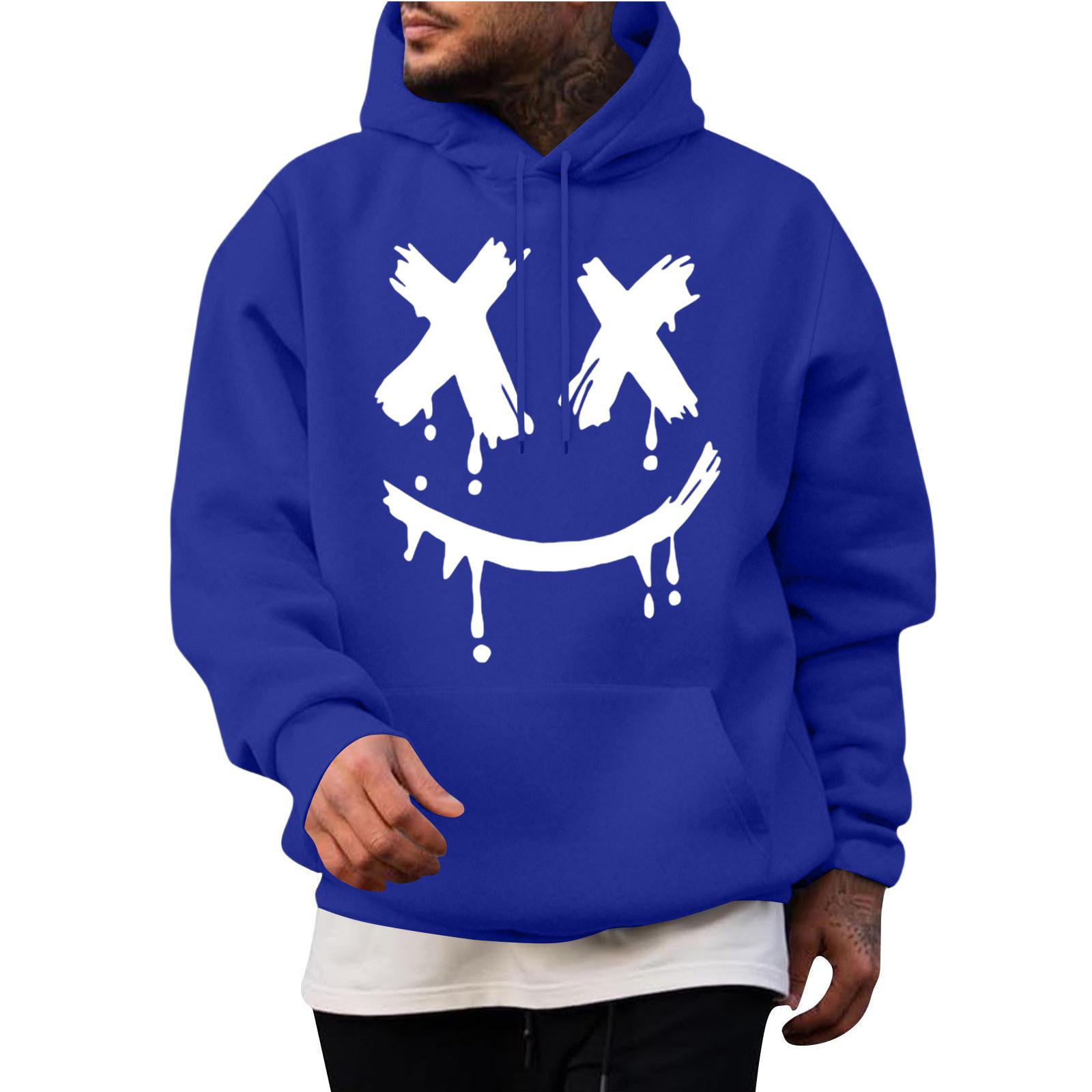 

Мужская повседневная толстовка модная толстовка с капюшоном для отдыха топы подростковая уличная мода рубашка с длинным рукавом теплая M