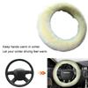 1Pcs Universal Car Steering Wheel Cover Plush Warm Fluffy Fuzzy Interior Accessories For Winter Women Girl Men Boy 35-43 Cm