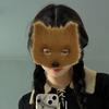 Wolf Foxes Costume Set Plush Animal Mask Animal Tail and Glove, Halloween Animal Costume for Kid Adult Halloween Cosplay