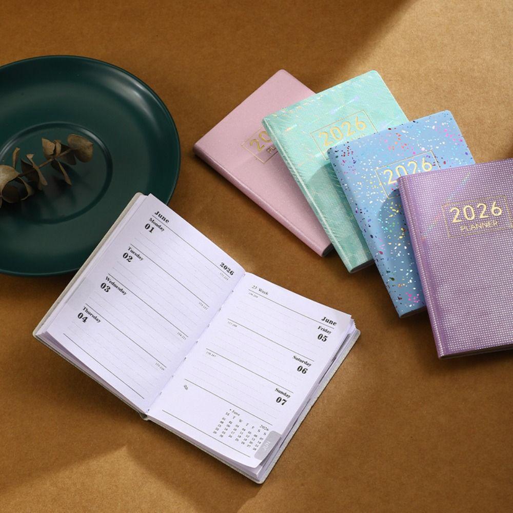 High Quality A7 2026 Agenda Book Pocket with Calendar Appointment Book Notebooks School Office