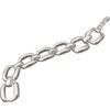 Korean Style S925 Sterling Silver Geometric Cutout Bracelet: Women's Retro Hong Kong Style Bangle