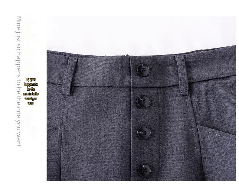 Damen hochtaillierter, schlankmachender Midirock für Frühling & Herbst 2025