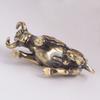 Brass Lucky Bullfighting Statue Copper Animal Miniature Figurine Pendant Home Ornaments
