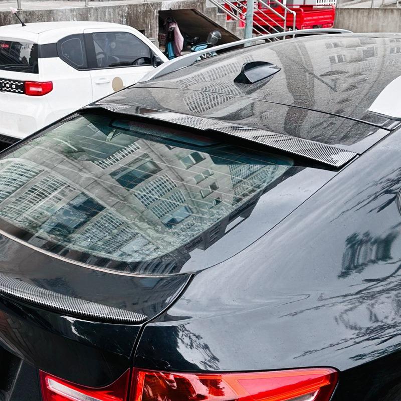 For BMW X6 E71 E72 2008-2014 Roof Spoiler Rear Wing Super Sport Style Easy Installation Exterior Styling Upgrade Body Kit Parts