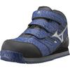 ALMIGHTY WT Safety Shoes Size Navy X Silver X Size [F1GA1804] 14 Black, 24.5cm