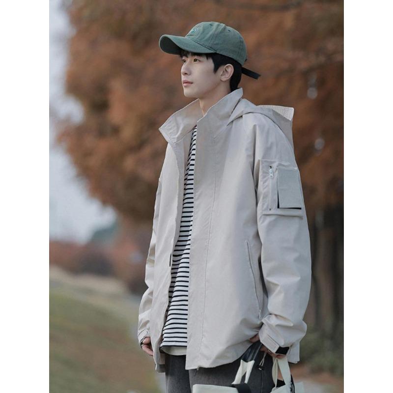 Fashion Autumn and Winter Fashion Jacket Men Spring and Autumn Loose Outdoor Long-sleeved Mountaineering Jacket Men Fashion