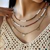 Vacation Style Clavicle Chain Jewelry Bohemian Necklaces Retro Bead Necklaces  Girl