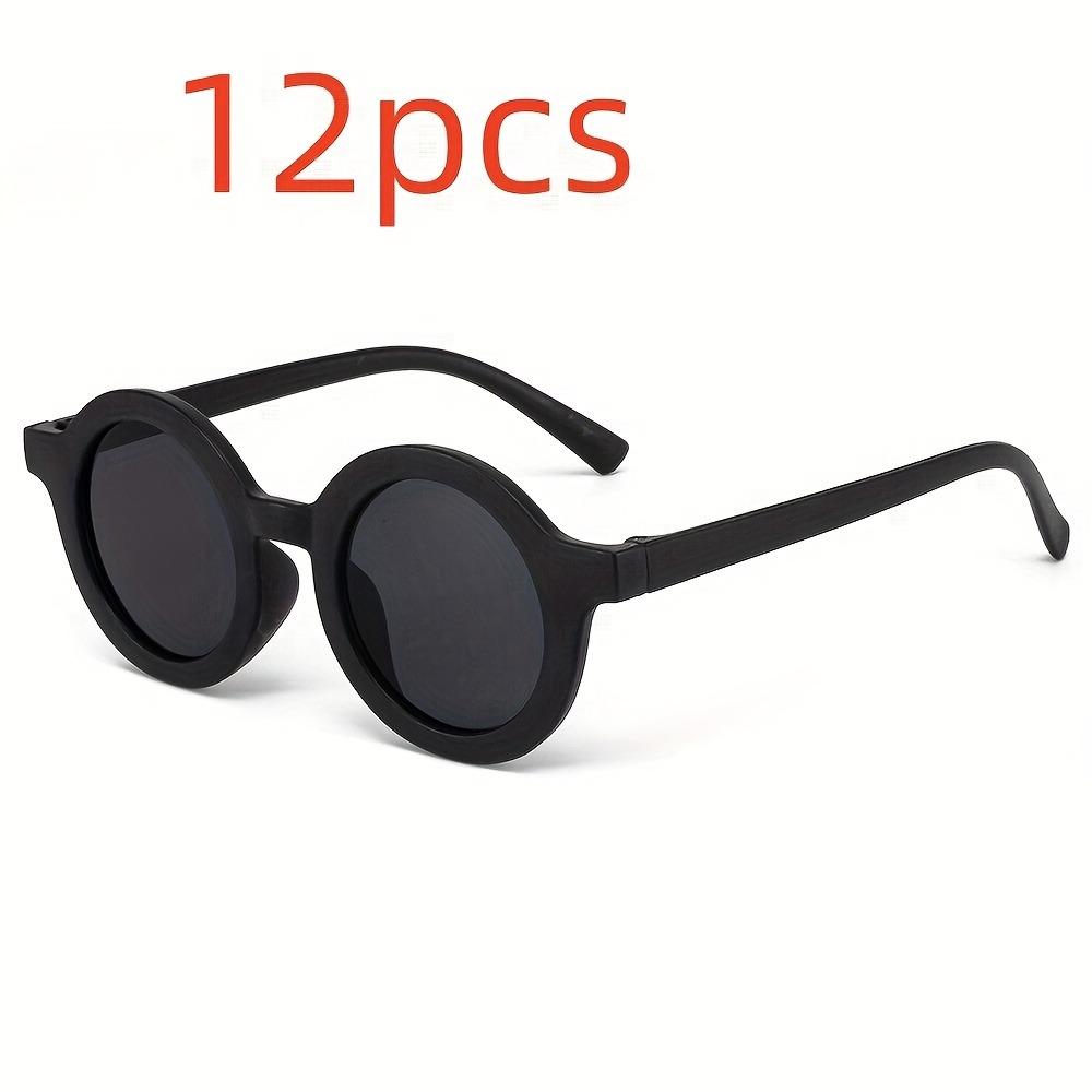 

12 шт. Красочные круглые модные очки для стильной вечеринки, выпускного, подарка на день рождения, аксессуары. Идеально подходят для повседневной носки или мероприятий