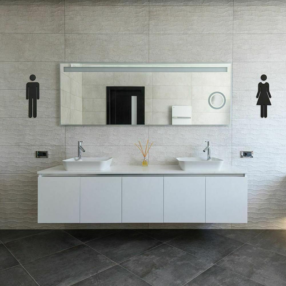 DIY Mann & Frau Toilettenaufkleber WC Türschild Aufkleber Toilettenschilder Waschraumschild Plakette Wandaufkleber Dekor Abnehmbar