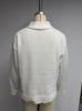 European American Autumn Winter Loose V-neck Lapel Sweater, Solid Color, Long Sleeve, Versatile Knitwear