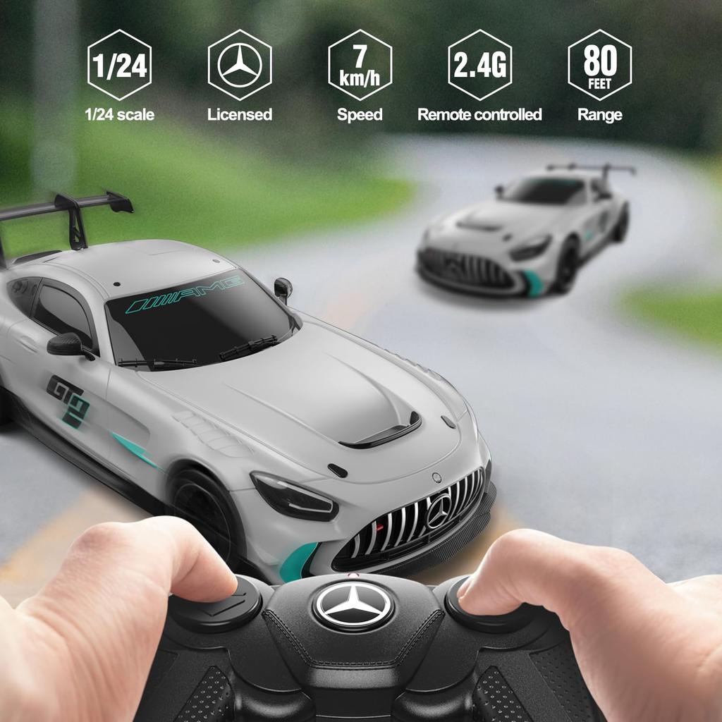 RASTAR Remote Control GT 2 Remote Control Kids Boy Toy Silver RC Sports Car 1/24 Car, Mercedes-AMG Car, Mercedes-AMG Car,