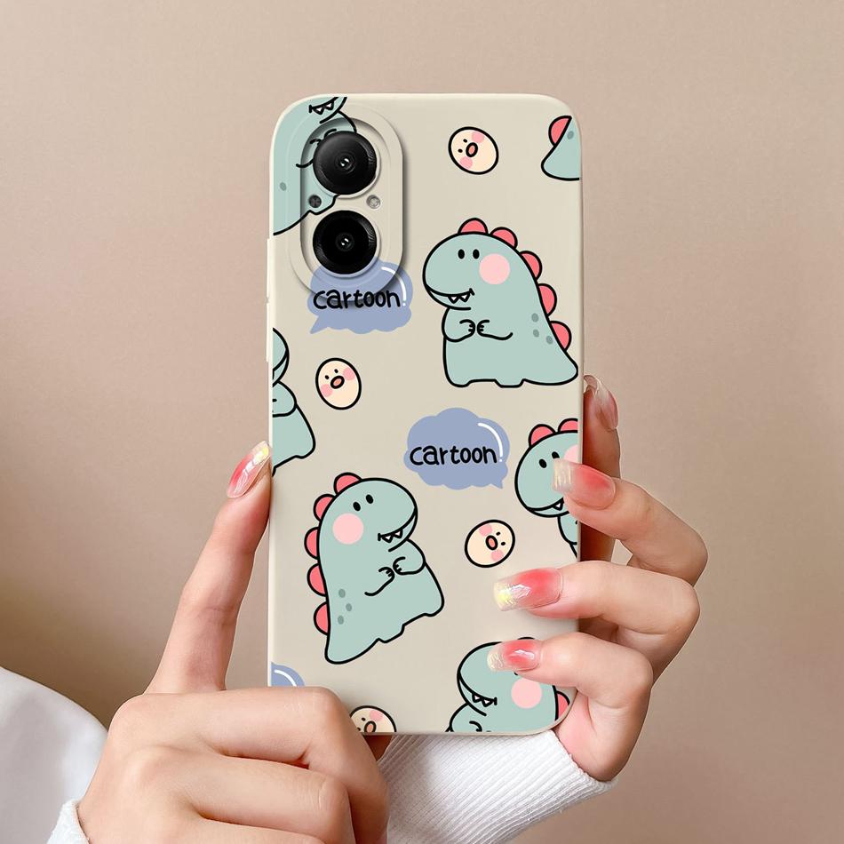 Phone Case For Realme C67 Multiple Patterns Soft Liquid Silicone Full Protection Anti Choc Cover For Realme C 67 Fundas Coque