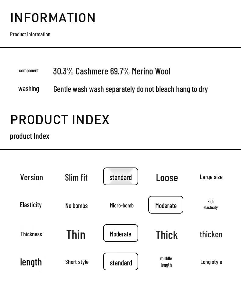 Men's Round Neck Cashmere Blend Sweater