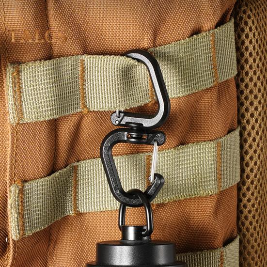 1/5Pcs 360 Degrees Rotating Hook Portable Lightweight Outdoor Camping Hiking S-shaped Swivel Hook Hanger Hanging Buckle Camping Accessories