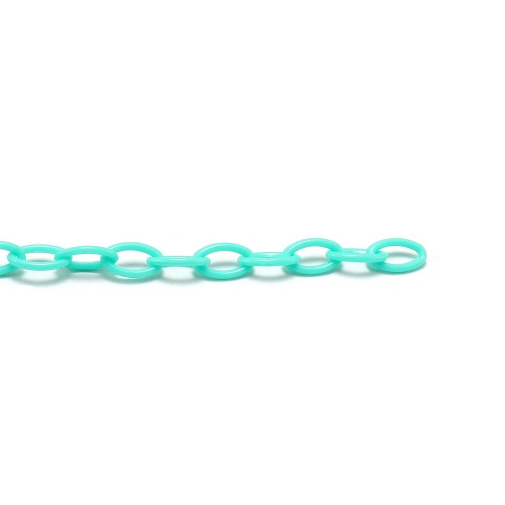 10pcs 50cm Colorful Acrylic Plastic Lobster Clasp Hook Link Chain For DIY Keychain Necklace Jewelry Making Connecter Accessories