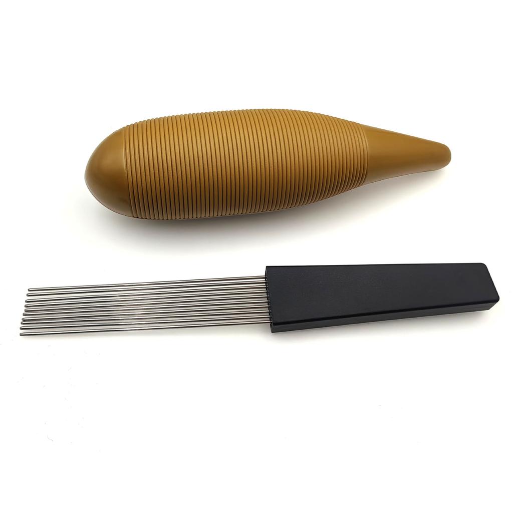 Guiroinstrument med 1 skrape Bærbar fiskformet latinsk perkusjonsinstrument Interessant