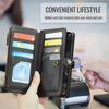 Crossbody for Samsung Galaxy A37 A57 Leather Wallet Case RFID Blocking 10 Card Holder Zipper Pocket Magnetic Flip Wristlet Strap