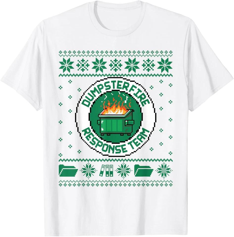 Dumpster Fire Response Team Chaos Ugly Sweater Cute Employee T-Shirt S