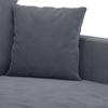 Vidaxl 2-Seater Sofa, Dark Grey, 120 Cm, Upholstered In Velvet