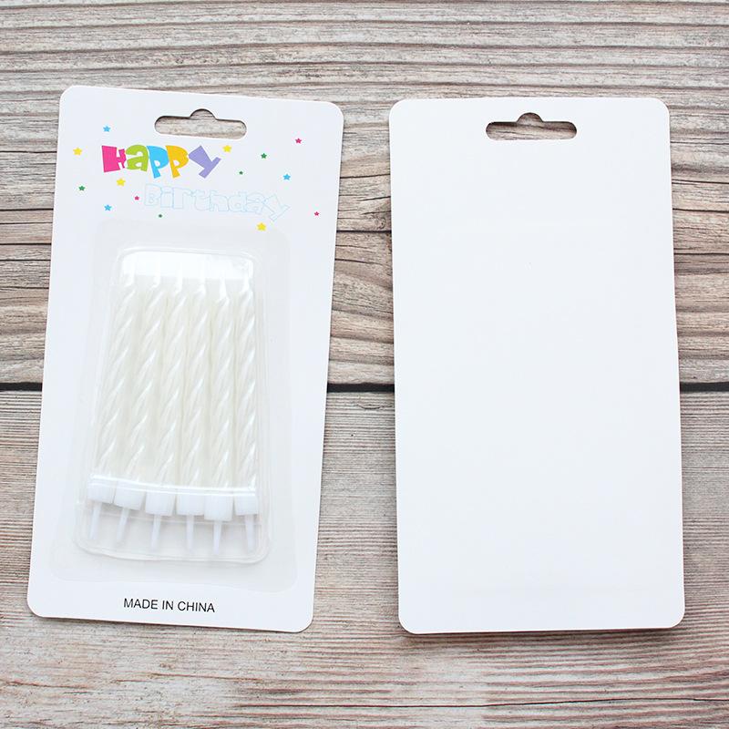 Large 6-pack Thread Candle Pearlescent White Pink Sucking Spiral Romantic Party Birthday Candle