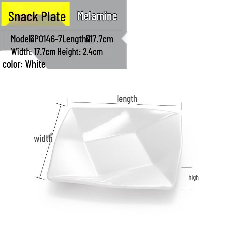 Japanese Style Melamine Divided Snack Plate (5-Pack)