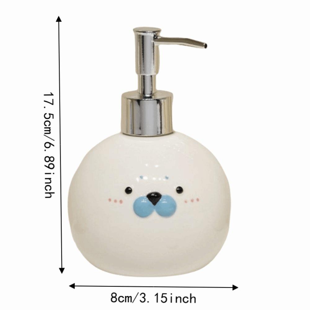 350ML Ceramic Hand Sanitizer Bottle Pump Style Seal Head Lotion Dispenser  Kitchen