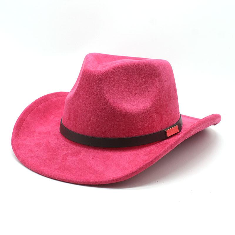 Pattern Vintage Cowboy Hat With Brim For Cultural Festivals And Outdoor Wear