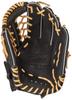 Rękawica baseballowa ZETT Soft (Rękawica) Fine Play All Round Black x Pastel Brown do rzucania prawą ręką BRGB35370Z