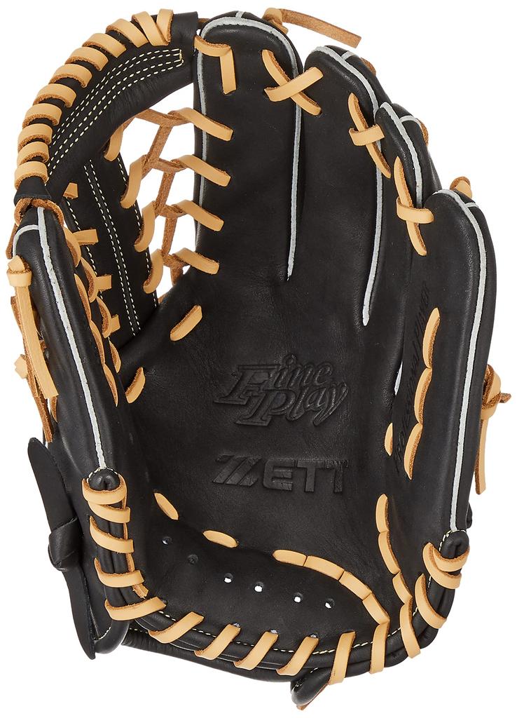 Rękawica baseballowa ZETT Soft (Rękawica) Fine Play All Round Black x Pastel Brown do rzucania prawą ręką BRGB35370Z