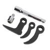 Crowbar Adapter Heads 1 2 and 3 8 Star with Sawtooth 1 2 Square L Type Pry Bar Adaptor Head Half Shaft Removal Tools