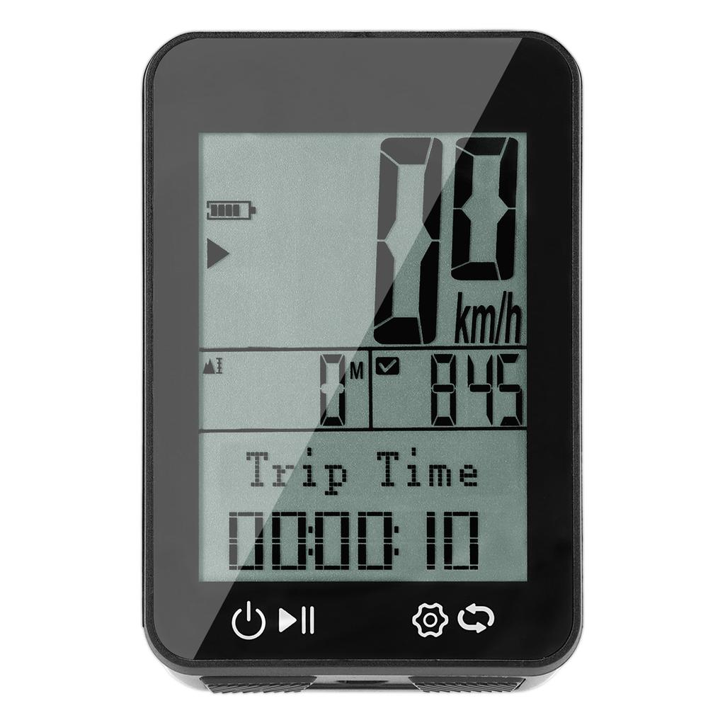 GPS Bike Computer IPX7 Rainproof 2.4in FSTN Display Night Riding Tracking Distance Speed Altitude Ti