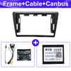 For Skoda Rapid Spaceback 2013-2019 Fascia Radio Dvd Stereo Cd Panel Dash Mounting Installation Trim Kit Face Frame Bezel with W