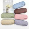 Linen Glasses Case With Metal Frame, Rectangular Glasses Storage Box