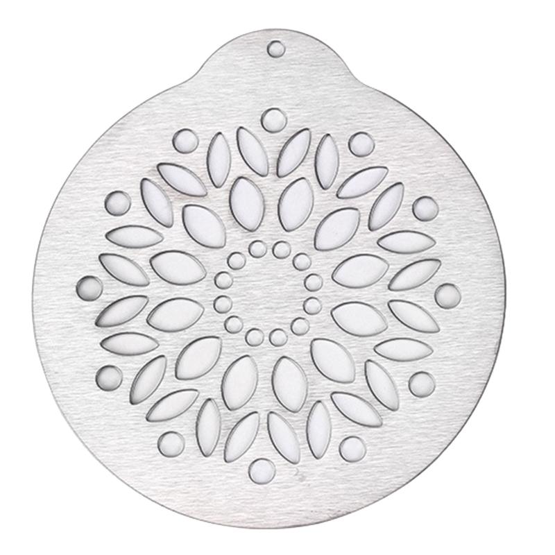 5 PCS/set Stainless Steel Lattes Art Stencils Cappuccinos Art Templates