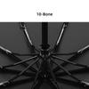 Large Size Foldable Strong Windproof Travel Umbrella, 10-Bone 3-Folding Rain Storm Umbrella for Men & Women, Ideal for Family