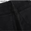 Fashion Spring Autumn All-match Blue Women Flared Jeans High Waist Denim Pants Stretch Slim Fit Trousers