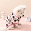 Thickened Christmas Pet Clothes Elk Pattern Dog Winter Sweater Plush Dog Vest  For Small Medium Dog
