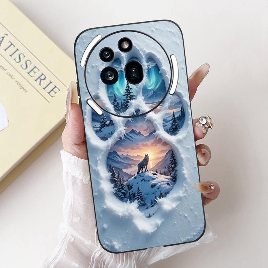 Fashion Painting Phone Case For Nothing Phone (3a) Pro Black Silicone Soft Cover For Nothing Phone3a 3a Pro Cases Bumpers