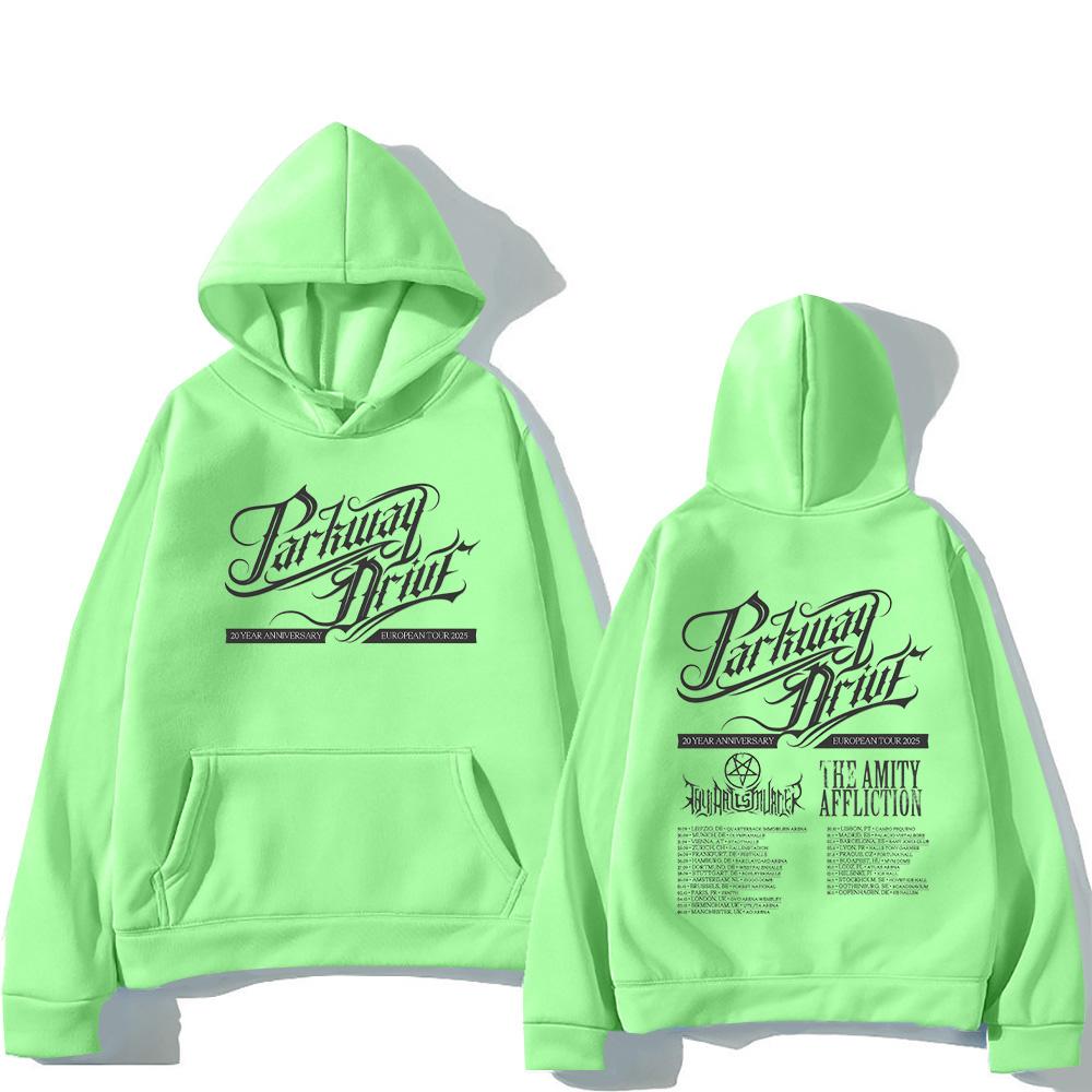 Parkway Drive 20-jähriges Jubiläum der Europa-Tour Hoodie Mode Herren Sweatshirt Unisex Übergroße Kleidung High Street Retro Pullover