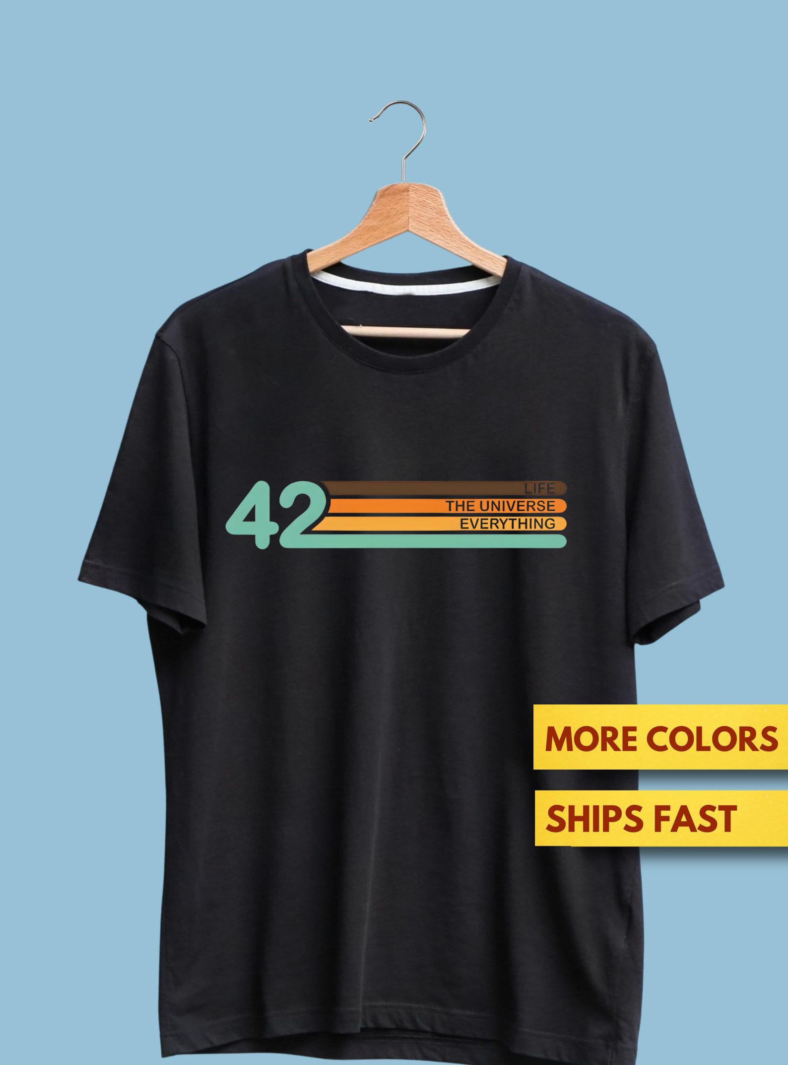 Hitchhikers Guide To The Galaxy Shirt, 42 Meaning of Life Shirt, Premium Ultra Soft Tee S